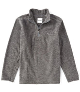 Tommy Bahama Men's Cloud Peak Half Zip Fleece Pullover Ash Gray Small